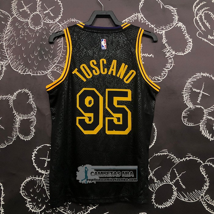 Camiseta Los Angeles Lakers Juan Toscano-Anderson NO 95 Mamba 2021-22 Negro